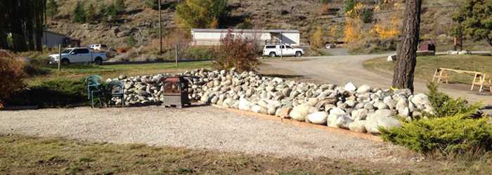 RV Park Fire Pit Lillooet BC